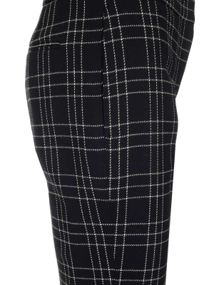 Alexander Mcqueen Checked Cropped Trousers