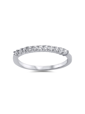 Pompeii3 1/4ct Diamond Wedding Ring 14k White Gold