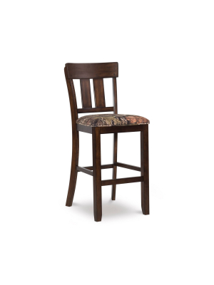 The Mossy Oak Native Living Bar Counter Height Barstool Dark Brown - Linon