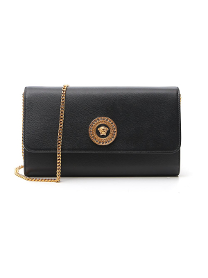 Versace Embellished Medusa Clutch Bag