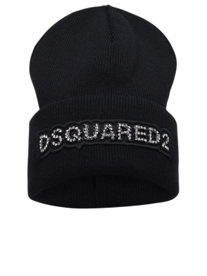 Dsquared2 Embellished Logo Beanie