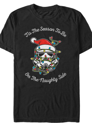 Men's Star Wars Christmas Stormtrooper Naughty Side T-shirt