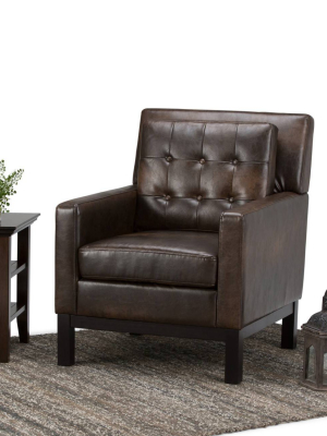 30" Cassidy Club Chair Bonded Leather - Wyndenhall