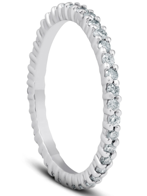 Pompeii3 1/2ct Diamond Eternity Ring 10k White Gold