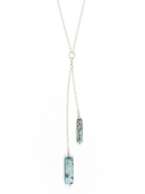 Tiered Turquoise Necklace - Silver