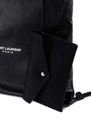 Saint Laurent Teddy Drawstring Backpack