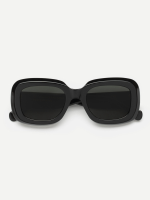 Women's Super By Retrosuperfuture® Virgo Black Sunglasses