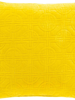 Quilted Pillow Mustard