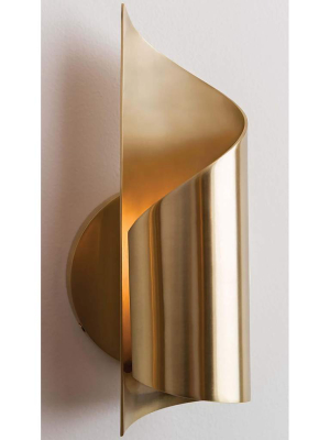 Evie Wall Sconce, Aged Brass