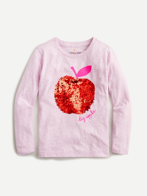 Girls' Big Apple Sequin T-shirt