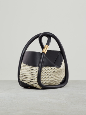 Wonton 20 Macramé Raffia Black Offwhite