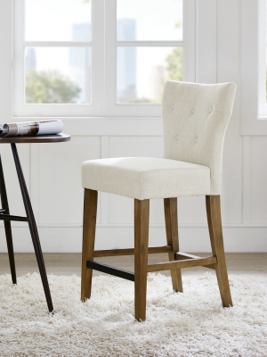 Saffron Tufted Back Counter Height Barstool