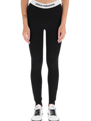 Paco Rabanne Logo Band Leggings