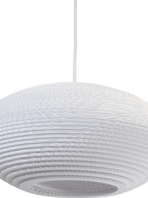 Disc Scraplight Classic Series - White Pendant Light