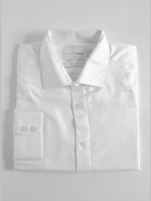 Premium White Egyptian Cotton Slim Shirt