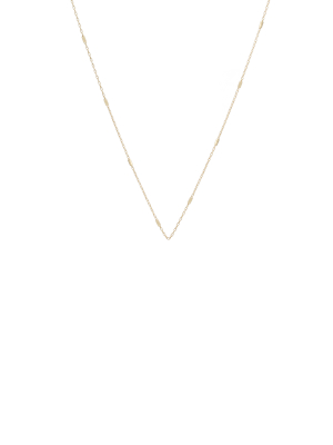 14k Tiny Bar Cable Chain