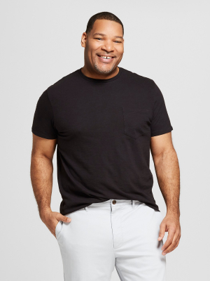 Men's Tall Standard Fit Short Sleeve Crew Neck T-shirt - Goodfellow & Co™ Black Mt