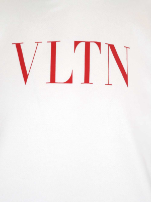 Valentino Vltn Logo Printed Hoodie