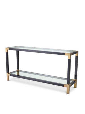 Eichholtz Royalton Console Table - Black & Bronze