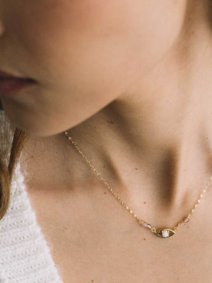 Opal Eye Choker Necklace (sd1693)