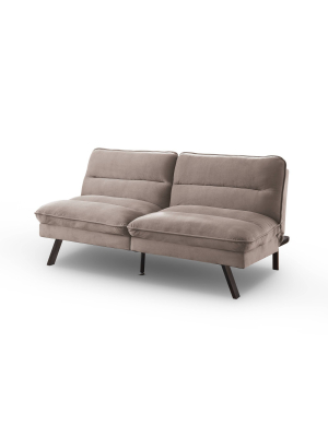 Cedra Angled Legs Futon Sofa Gray - Homes: Inside + Out