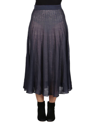 Agnona Knitted Midi Skirt