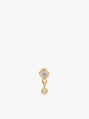 Double Diamond Dangle Stud