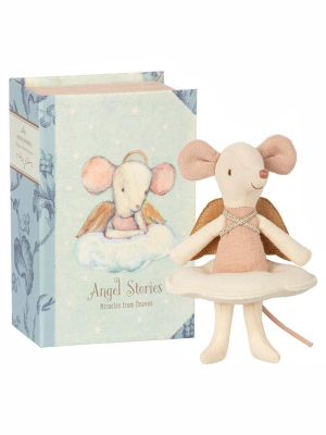 Maileg Angel Mouse In Book
