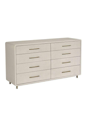 Interlude Home Alma 8 Drawer Chest In Sand