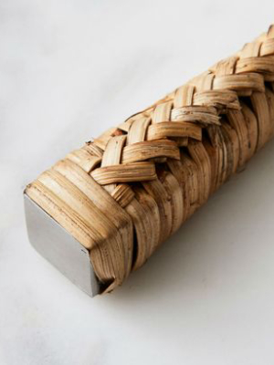 Rattan Handle Cheese Knives