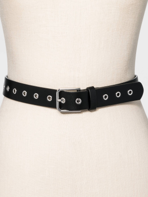 Women's Plus Size Grommet Belt - Ava & Viv™ Black