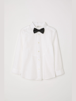 Tuxedo Shirt With Bow Tie