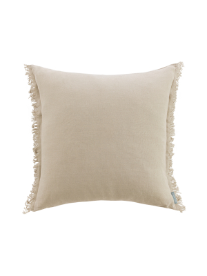 Hazelton Mushroom Fringed Pillow Cover