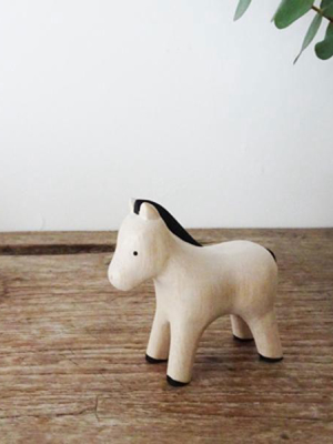 Polepole Miniature Wooden Animals - Pony