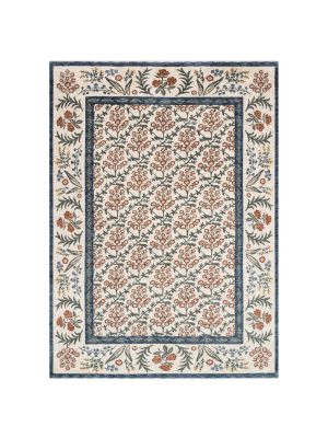 Loloi Rifle Paper Co. Kismet Rug - Suzani Garden Cream