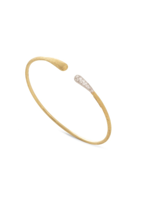 Marco Bicego® Lucia Collection 18k Yellow Gold And Diamond Kissing Cuff