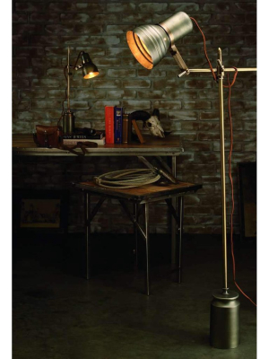 Singer Table Lamp In Gun Metal