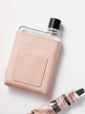 A6 Memobottle Nude Leather Sleeve