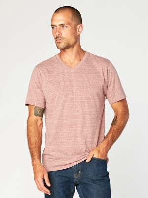 Triblend Short Sleeve V Neck Tee