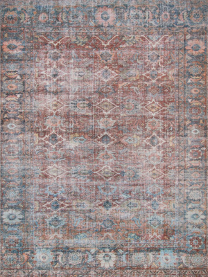 Lucca Brick Ocean Rug