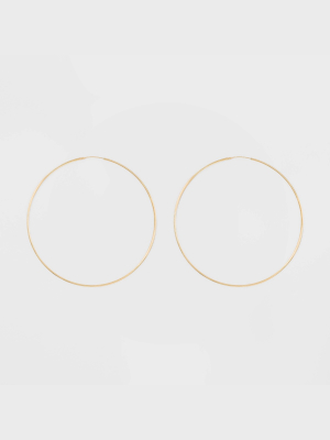 Gold Over Sterling Silver Hoop Fine Jewelry Earrings - A New Day™ Gold