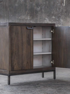 Nadie Light Walnut Console Cabinet