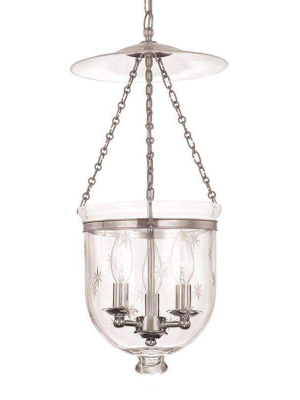 Hampton 4 Light Pendant Polished Nickel