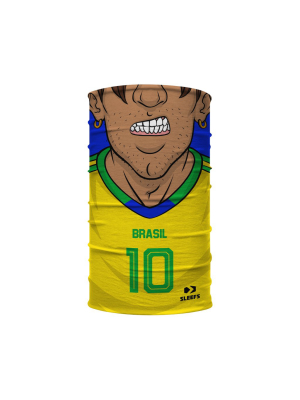 Soccer Player Brazil Kids Neck Gaiter