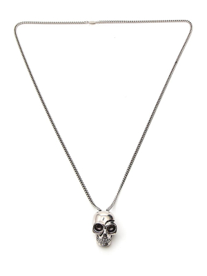 Alexander Mcqueen Divided Skull Pendant Necklace