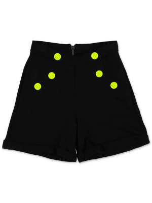 Balmain Kids Button Detail Tailored Shorts