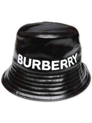 Burberry Kids Logo Print Bucket Hat