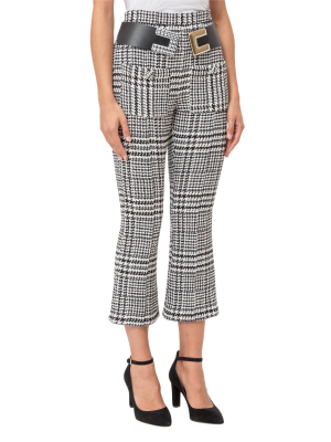 Elisabetta Franchi Belted Cropped Trousers