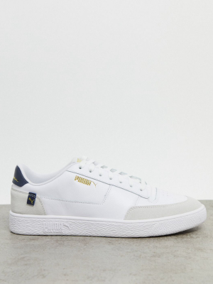 Puma Ralph Sampson Mc Clean Sneakers In White And Navy