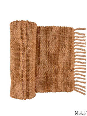 Jute Table Runner Coral